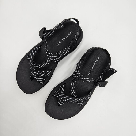 Madden Girl Sun Women's Sandal Adjustable Strap Black SUN01J1 Size 5.5 - Picture 13 of 15